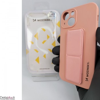 Wozinsky 4in1 švelnaus silikono dėklas - rausvas (telefonui Apple Iphone 13 Mini)